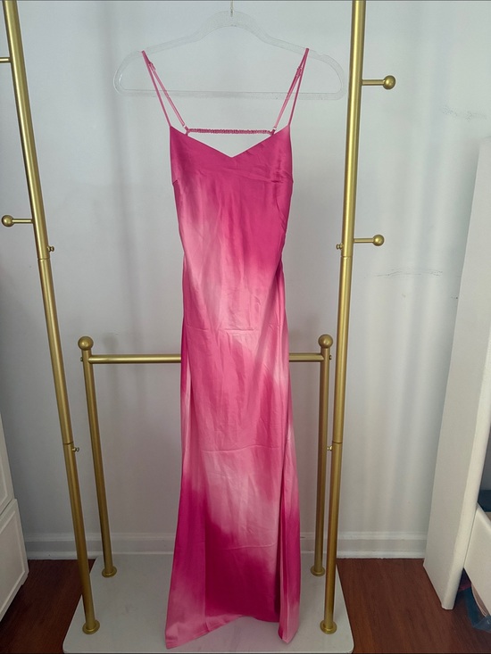 Beginning Boutique Dresses & Skirts - NEVER WORN Beginning Boutique Pink Satin Slip Dress